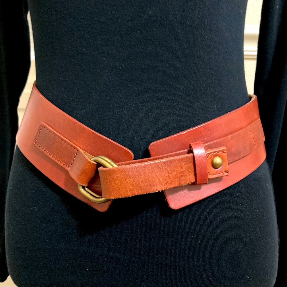 GAP Leather Decorative Wide Belt